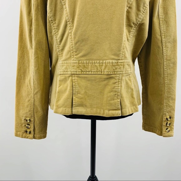 St. John Bay Tan Corduroy Button Up Blazer - Picture 9 of 11